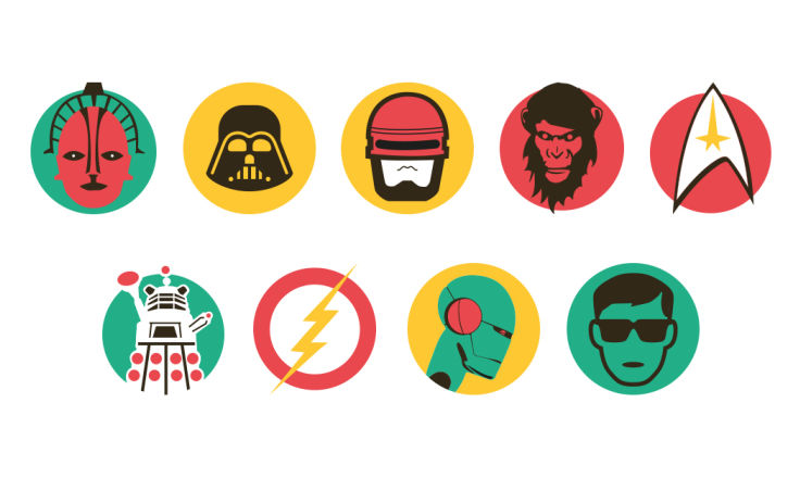 Sci-Fi Icons - Illustration